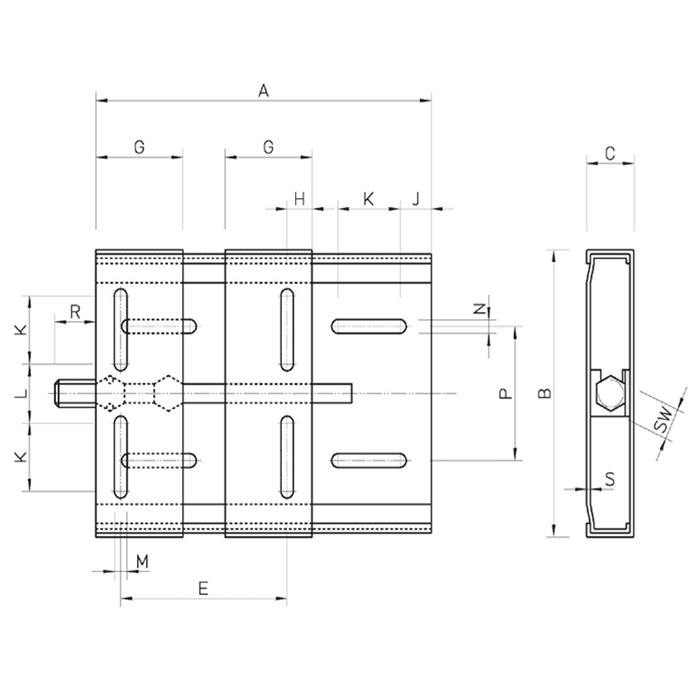 Slitta serie standard